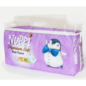Детские подгузники NUPPI Premium soft №3(4-9кг) 45шт