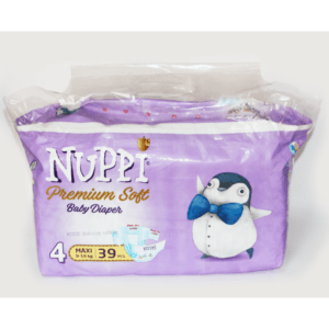 Детские подгузники NUPPI Premium soft №4(9-18кг) 39шт